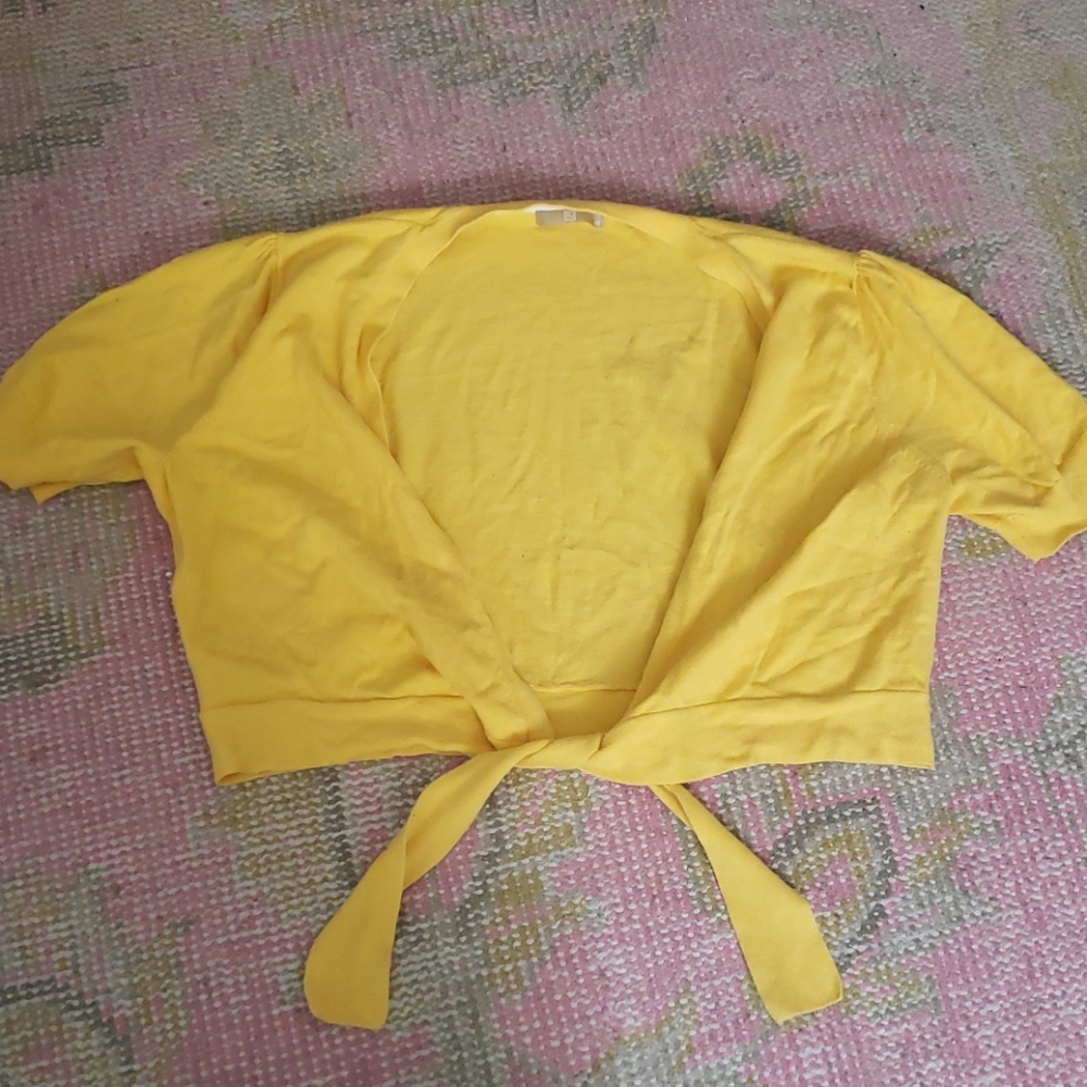 Yellow TU cardie